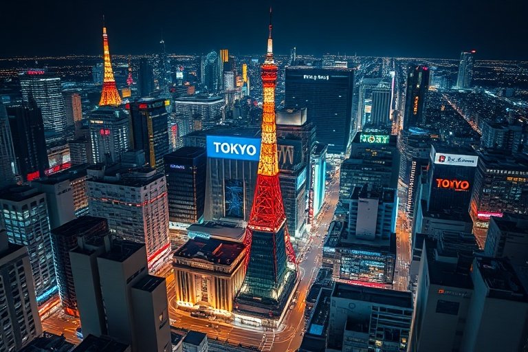 小说区视频区-城市之光：东京夜景延时摄影