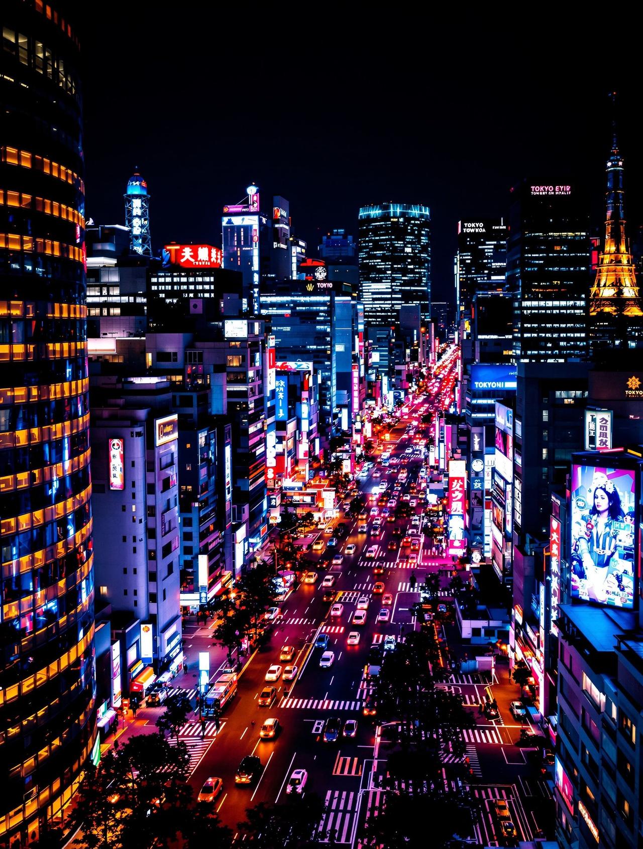 小说区视频区-城市之光：东京夜景延时摄影